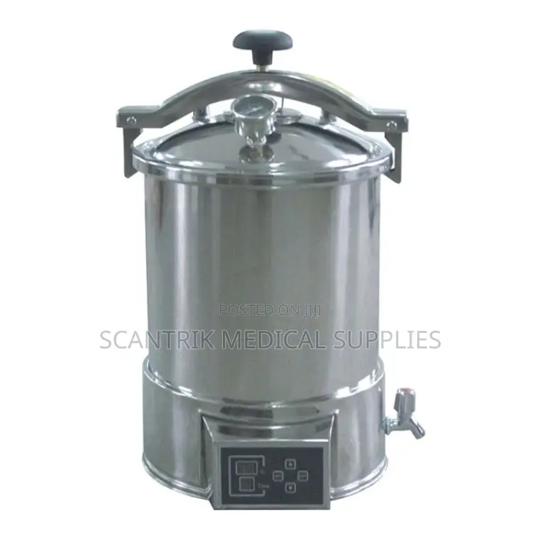 Portable Steam Autoclave With Safety Valve System