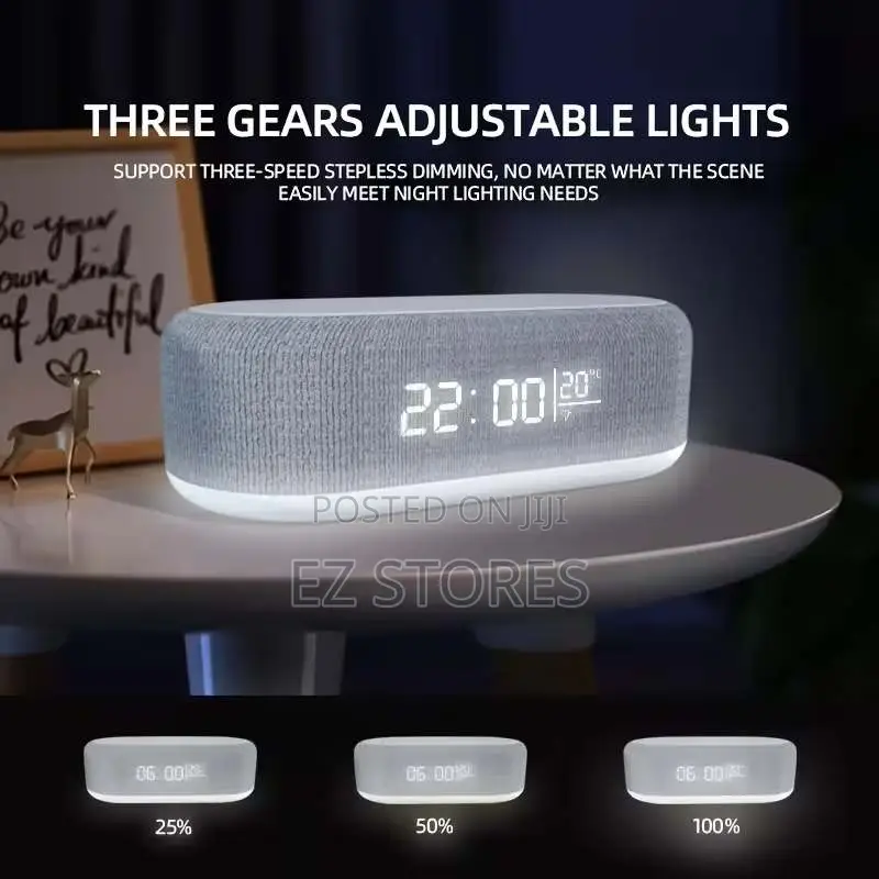 4-in-1 Led Alarm Clock | Wireless Charger Night Light
