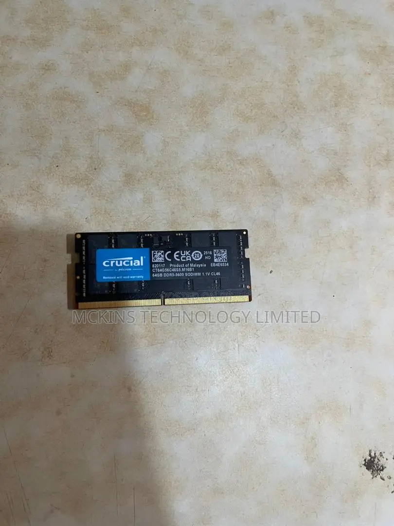 Crucial 64gb Ddr5 Ram 5600mhz Laptop Memory Ct64g56c46s5
