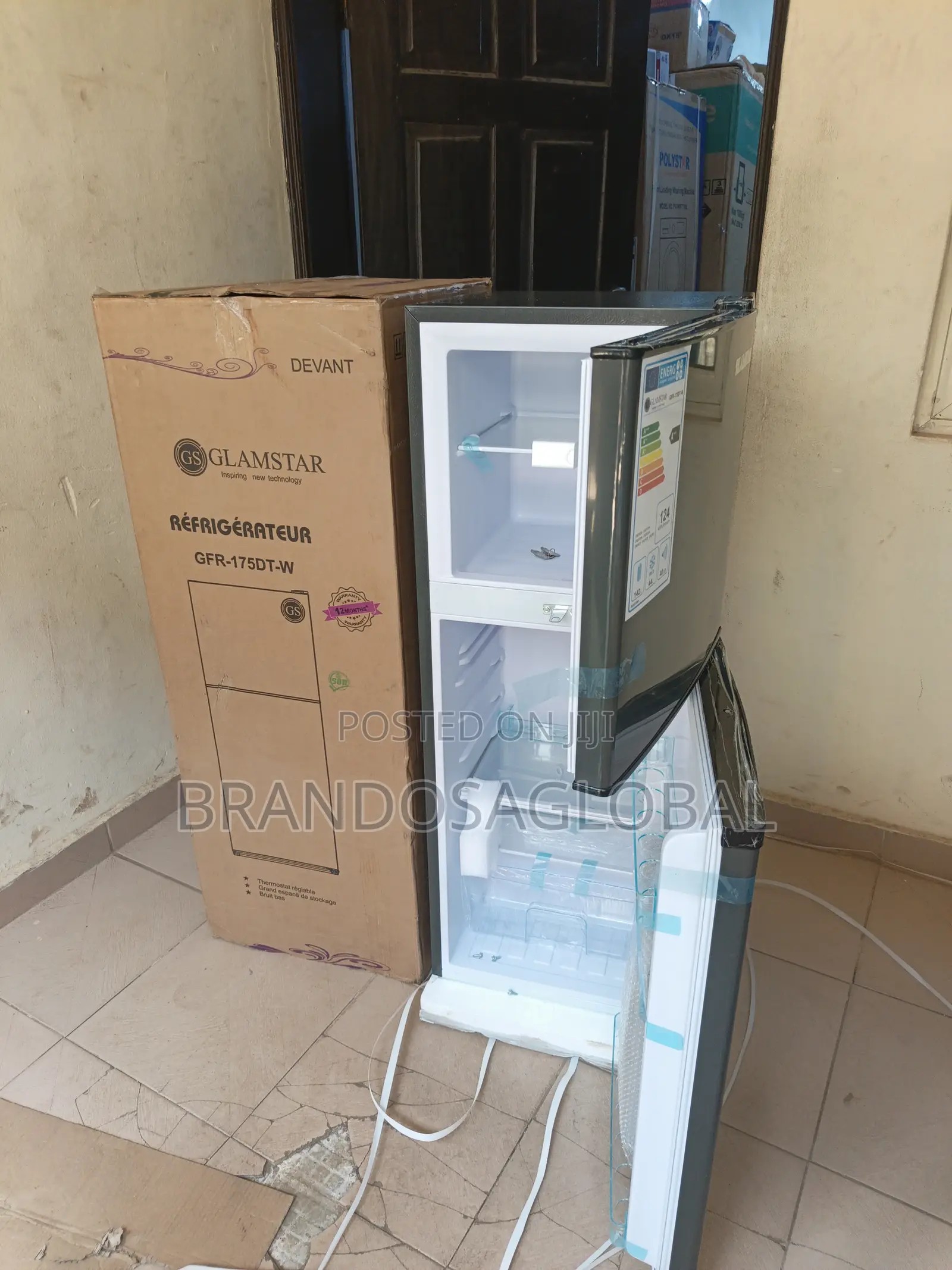 Glamstar Double Door 142l GFR-175dt-W–Durable Household Refridgerator