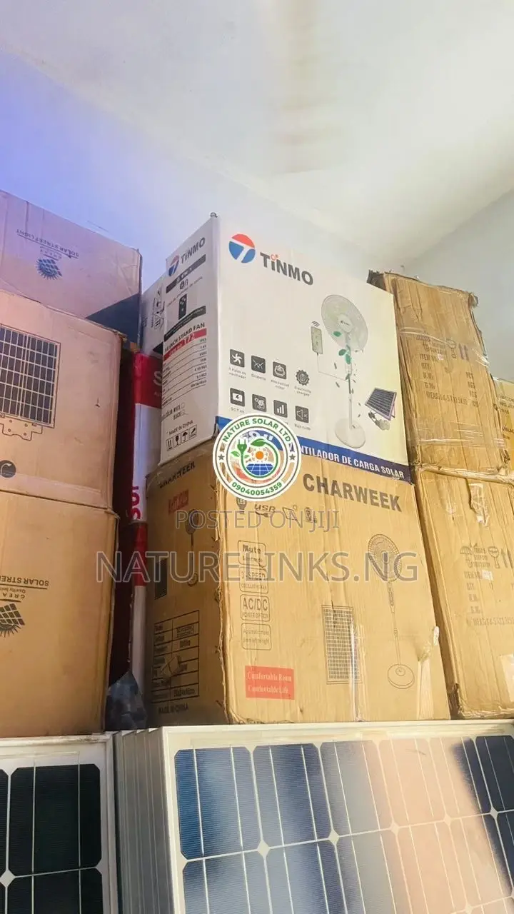 Charweek Solar Standing Fan