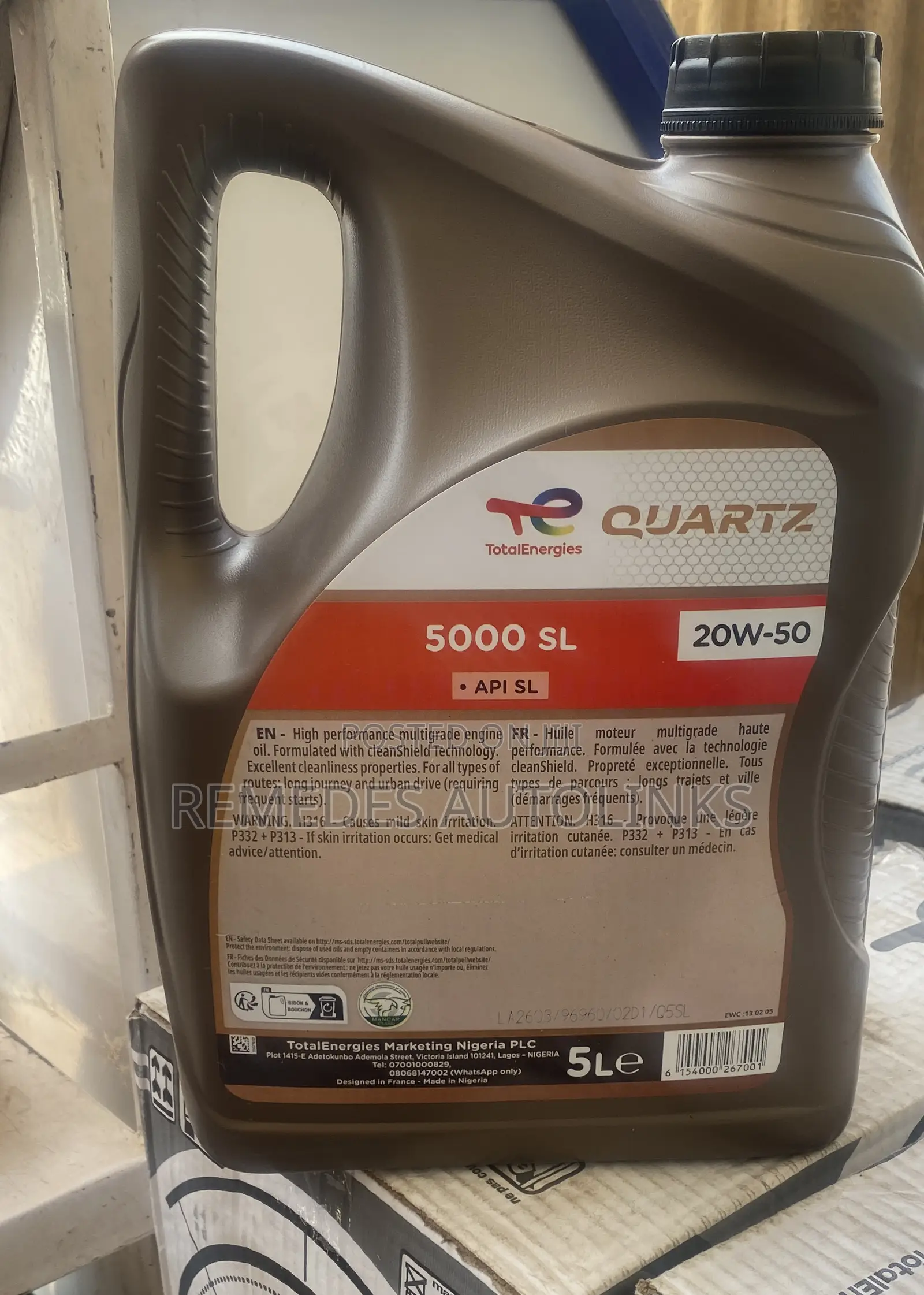 Total Energies Quartz 5000 5l
