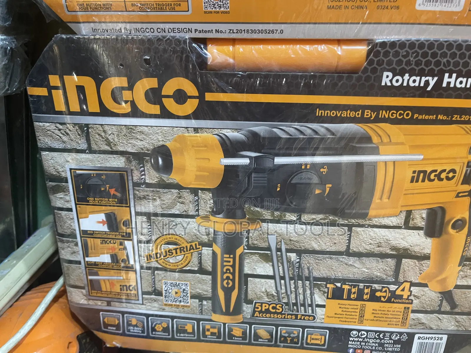 950w Ingco Electric Rotary Hammer Machine
