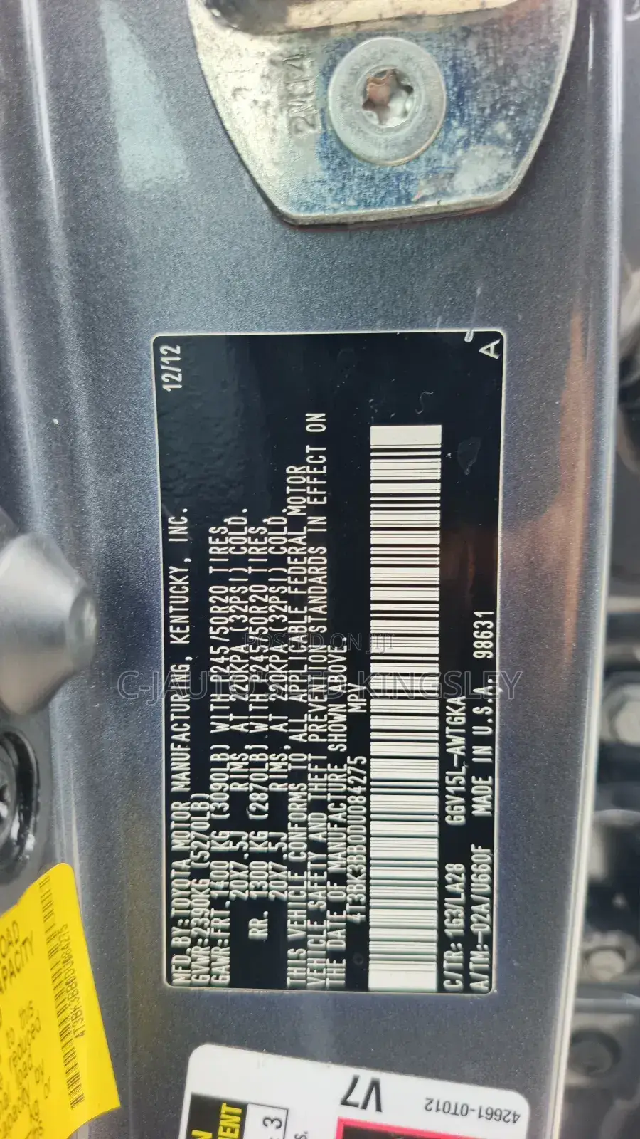 Toyota Venza 2014 Gray