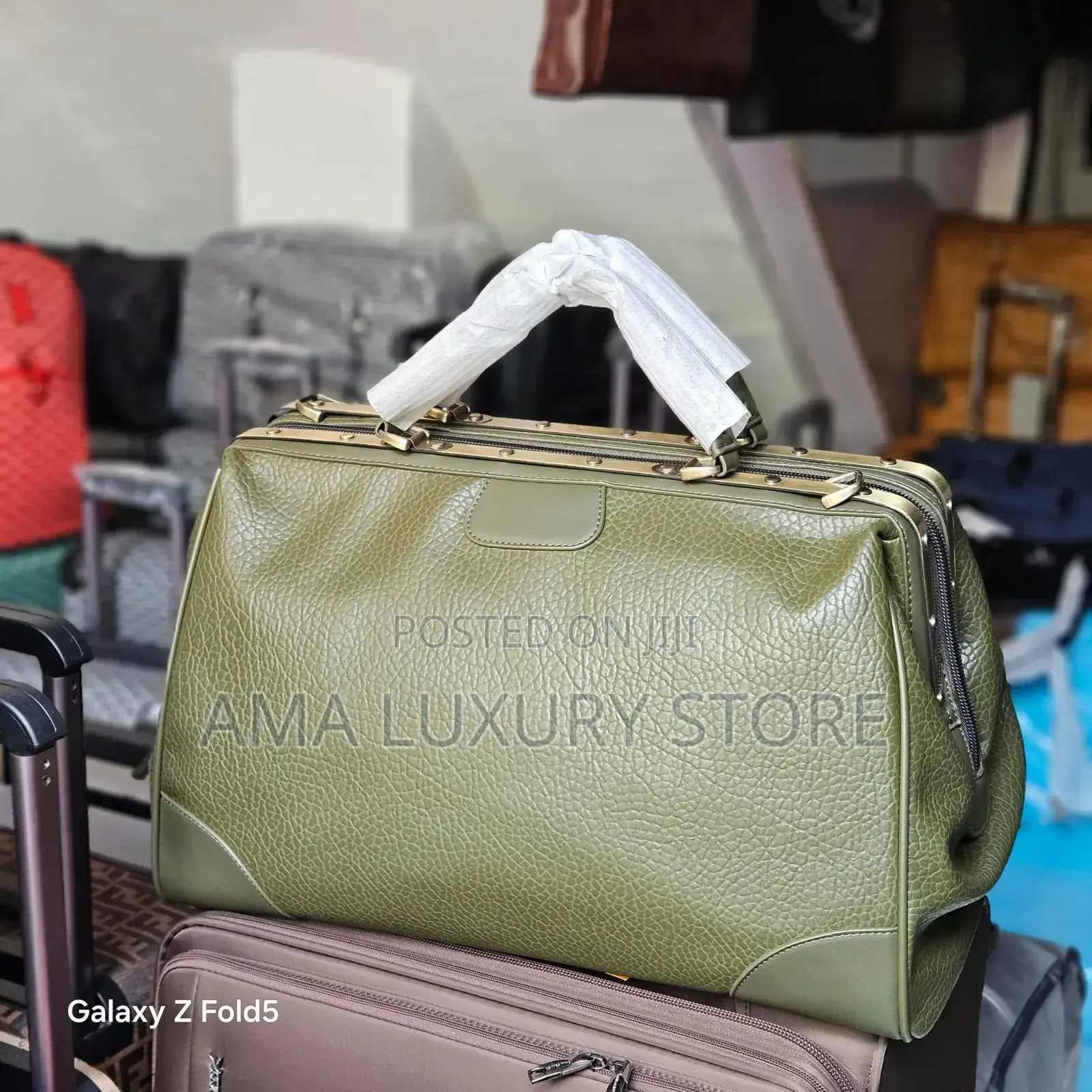Genuine Leather Designer Duffle/Travel Bags