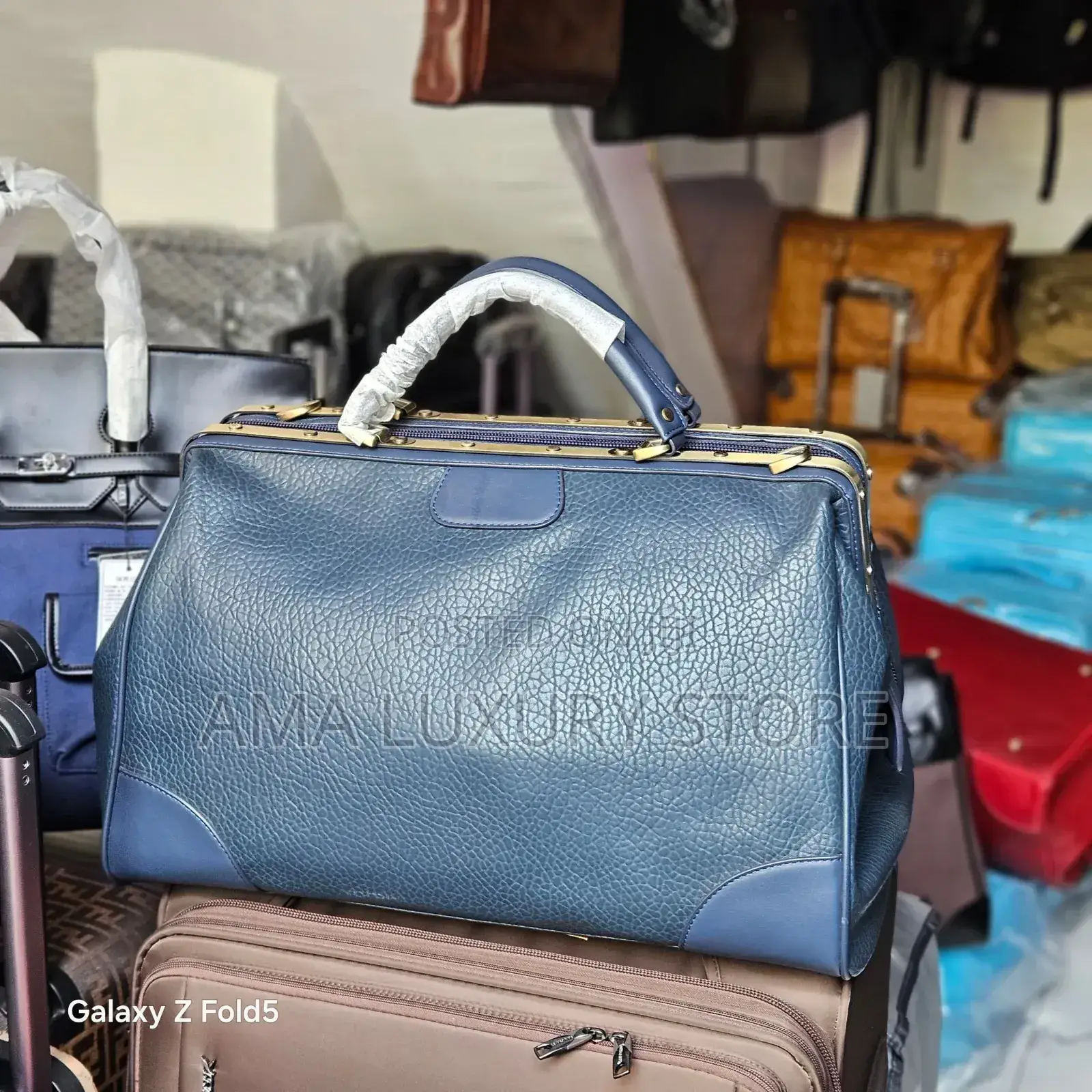 Genuine Leather Designer Duffle/Travel Bags