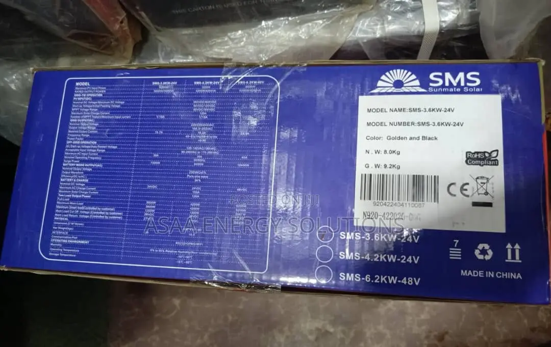 4.2kva SMS Hybrid Inverter 24v Original With Warrannty