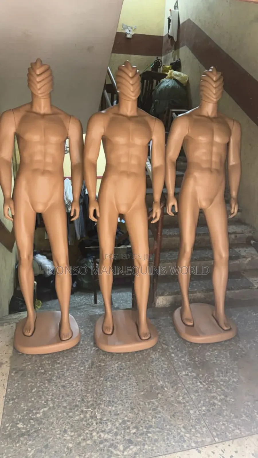 Spider Head Male Plastic Huge Display Mannequin