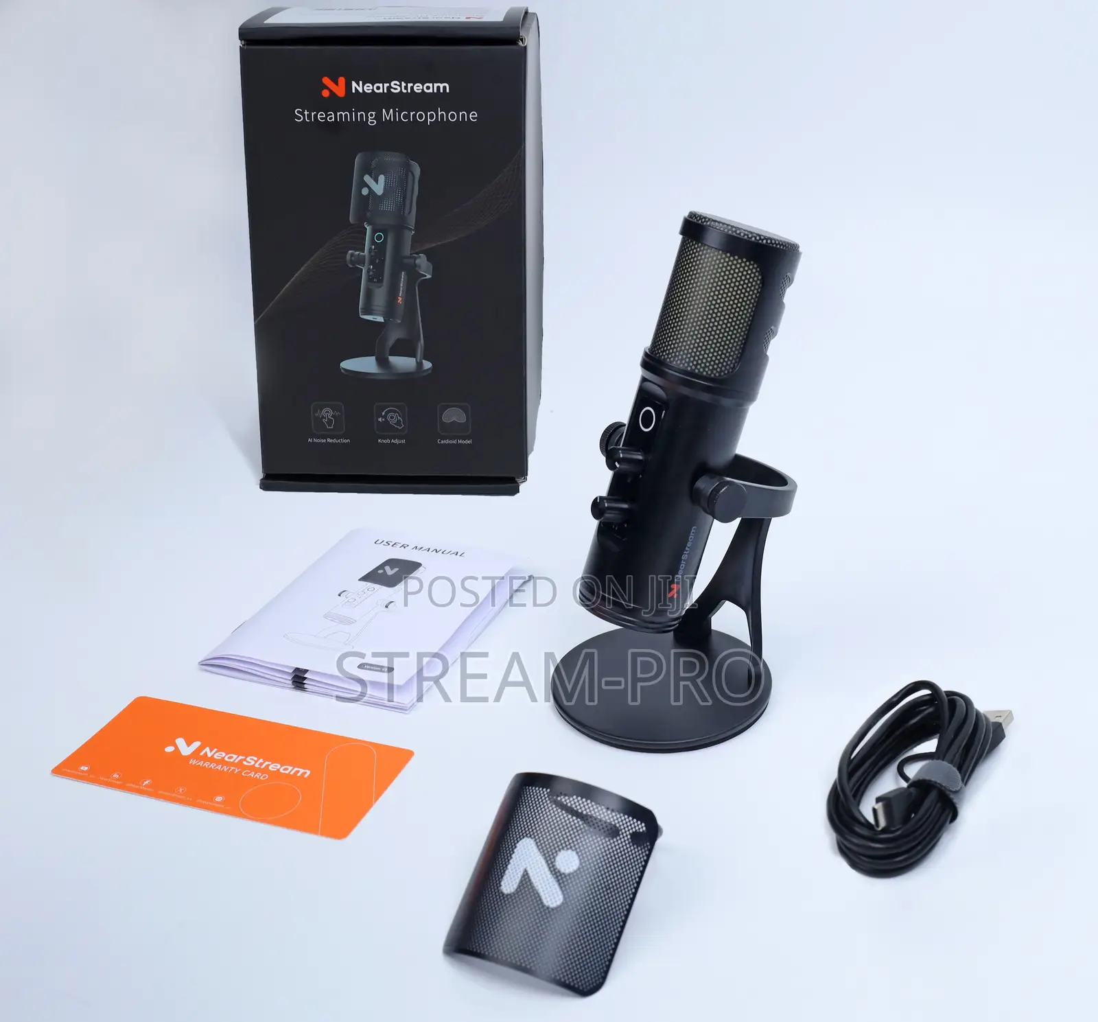 Nearstream Am35u Cardioid Usb Condenser Microphone With Desktop Stand