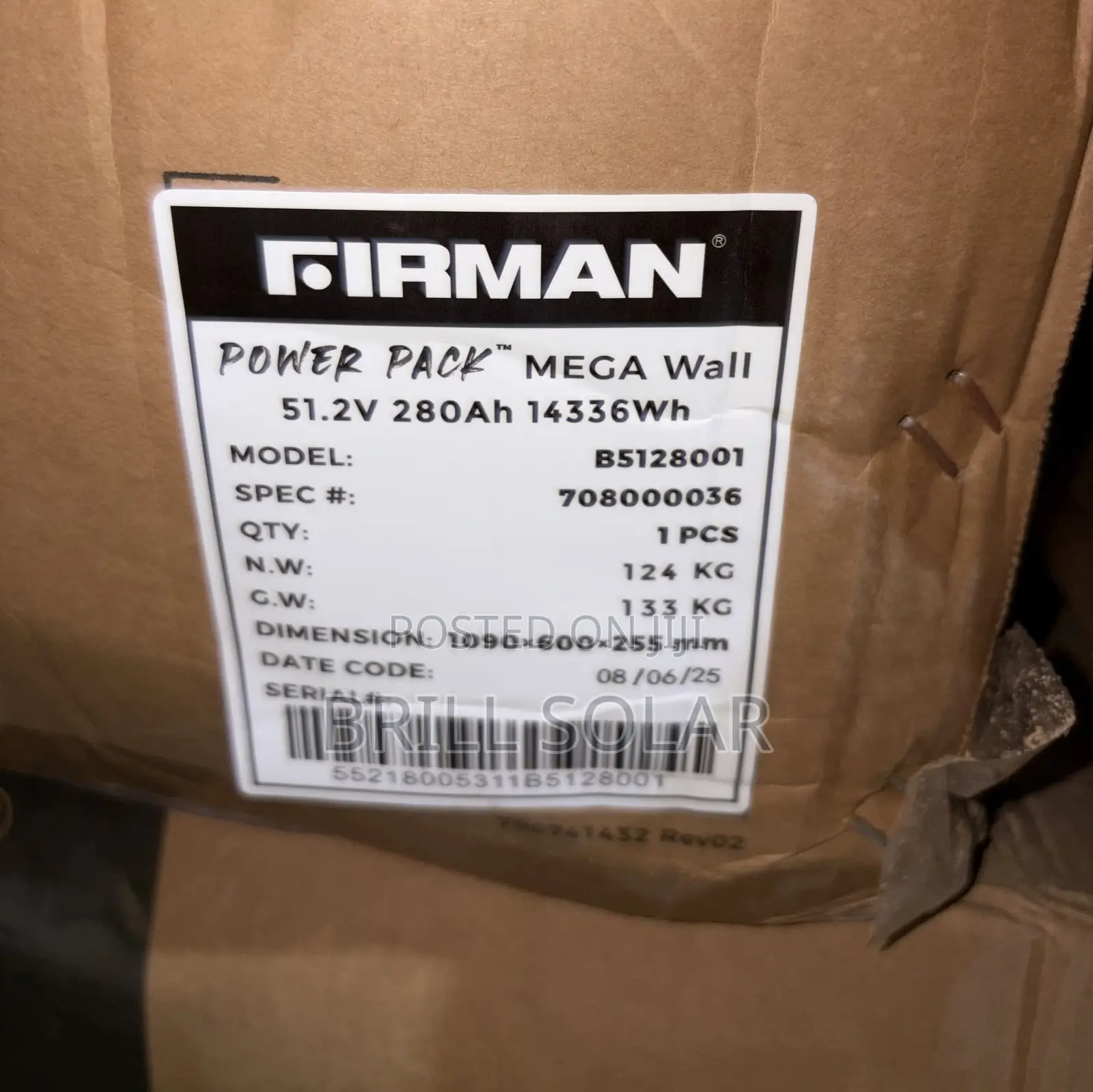 15kwh-51.2v Firman Solar Lithium Battery