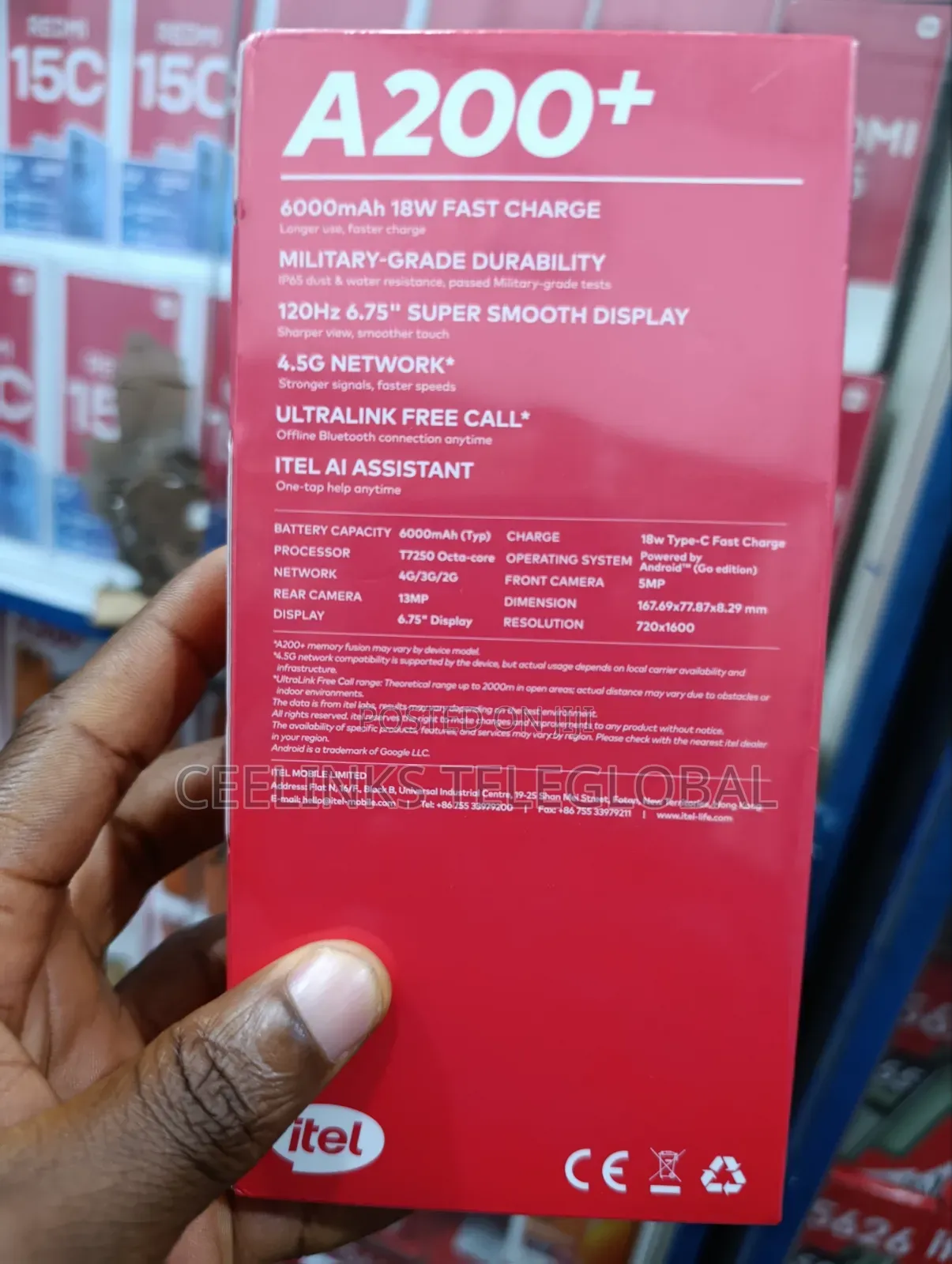 New Itel A200+ 64 GB Gray