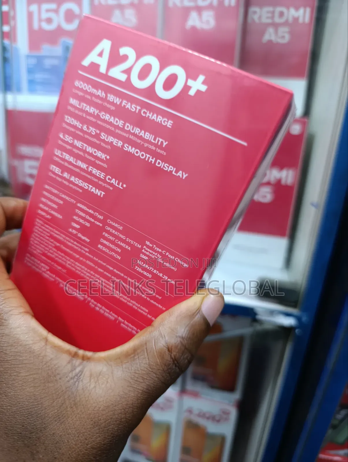 New Itel A200+ 128 GB Black