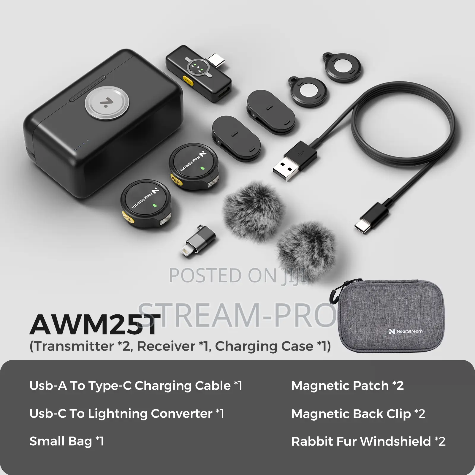 Nearstream Awm25t 2-Person Wireless Lavalier Microphone System