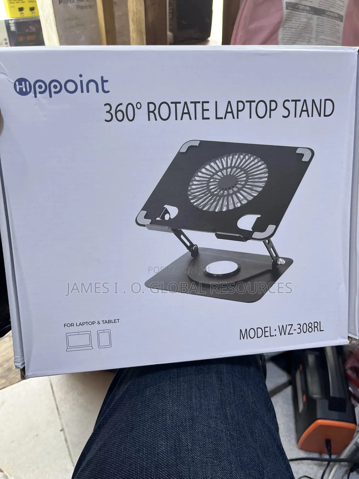 Hippoint 360 Rotation Laptop and Tablet Stand