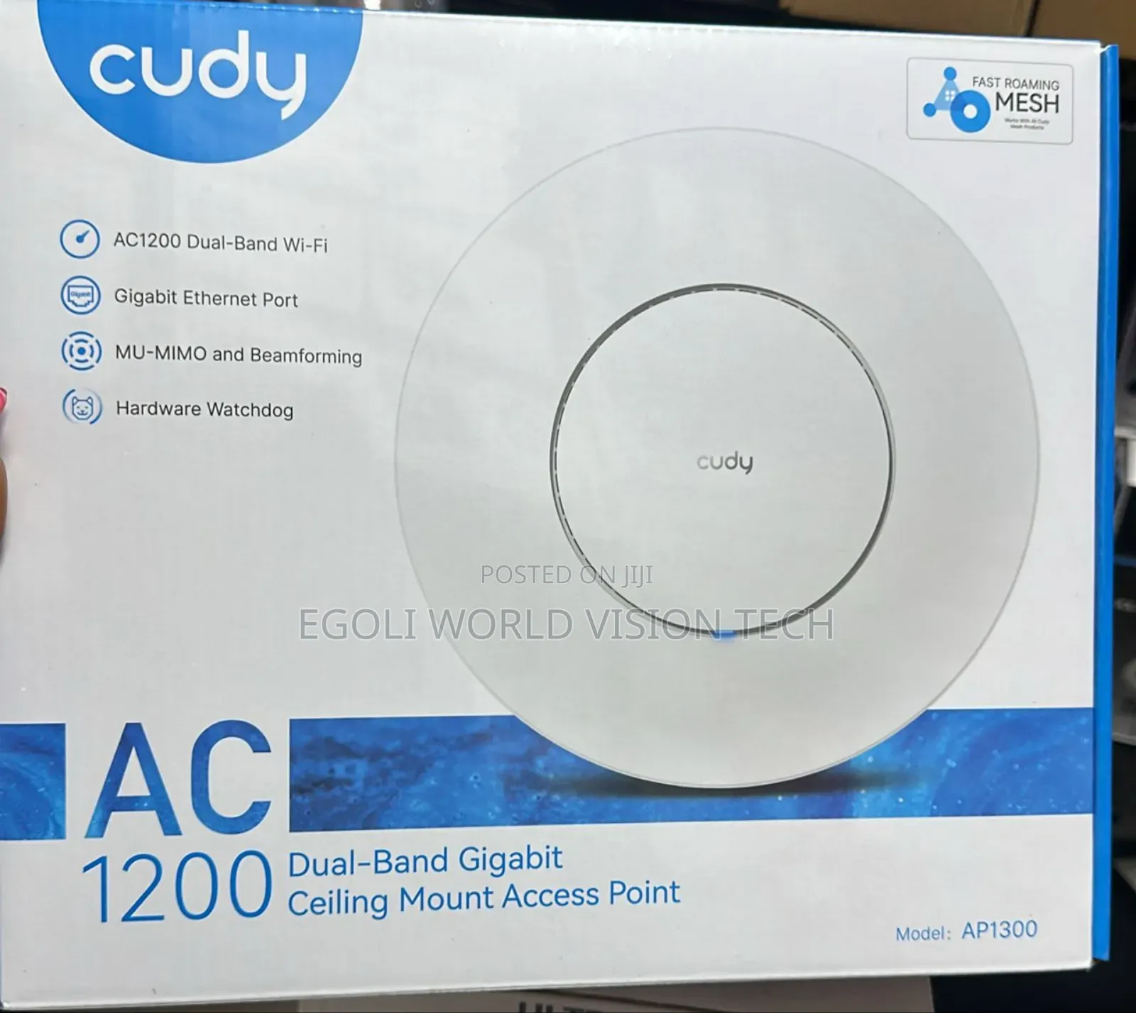 Cudy Ap1300 Ac1200 Dual-band Gigabit Ceiling Mount Access Point