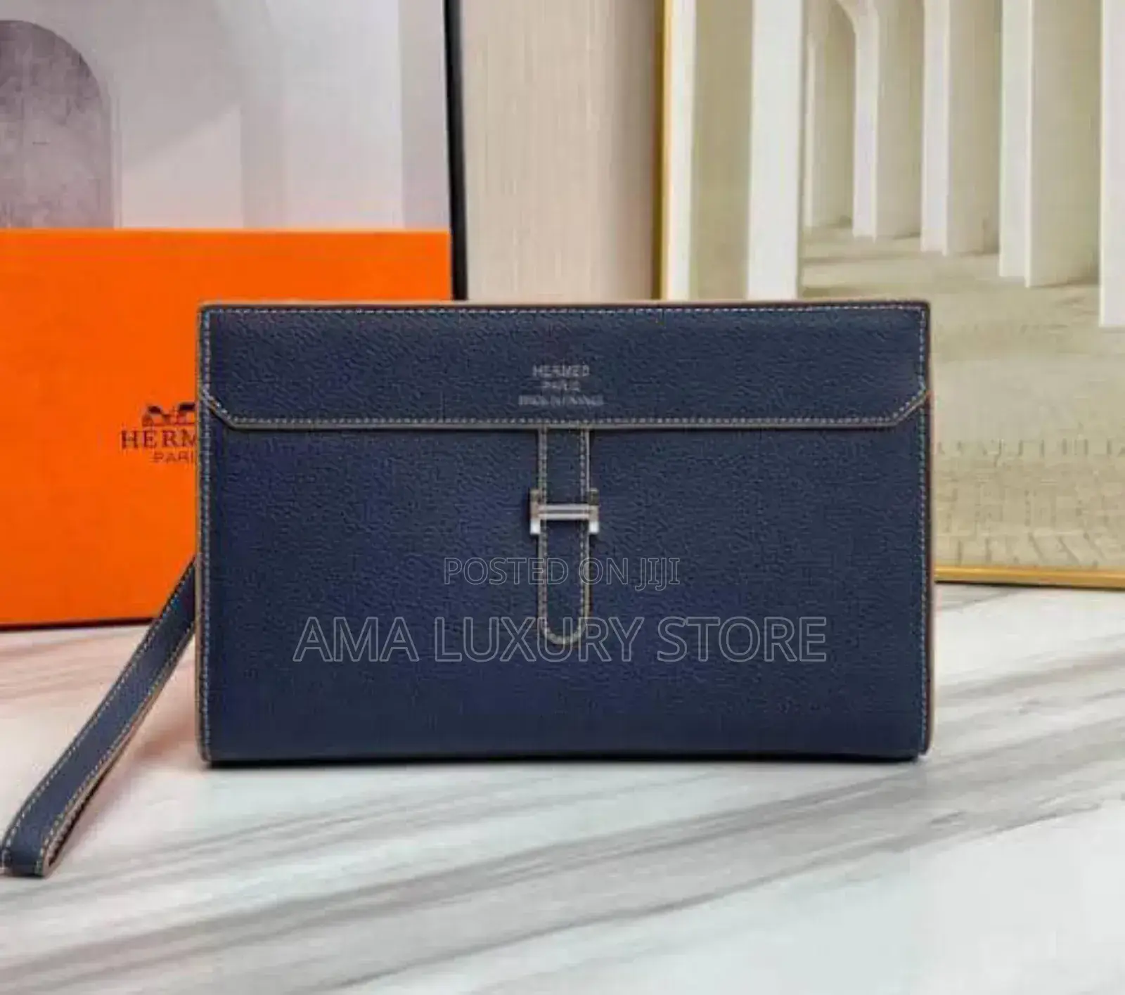 Hermes Genuine Leather Luxury Men's Purse
