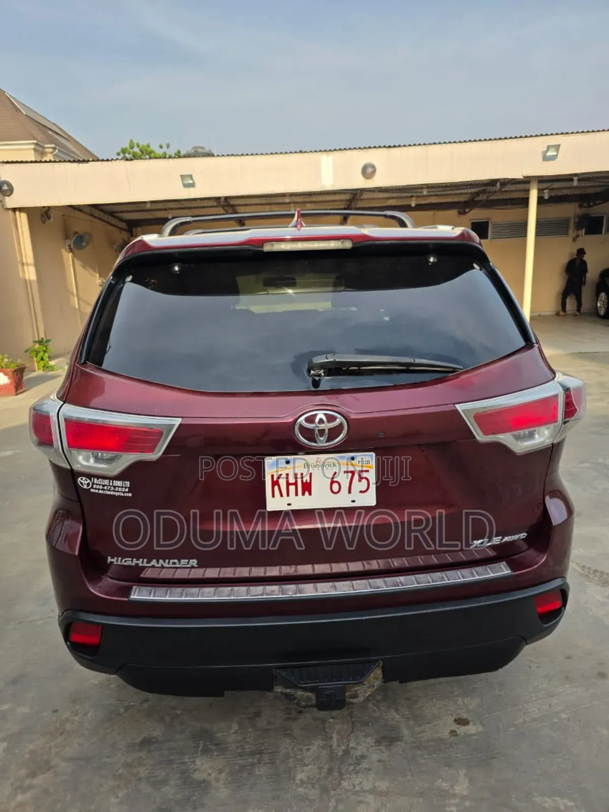 Toyota Highlander XLE 4dr SUV AWD (3.5L 6cyl 6A) 2015 Burgundy