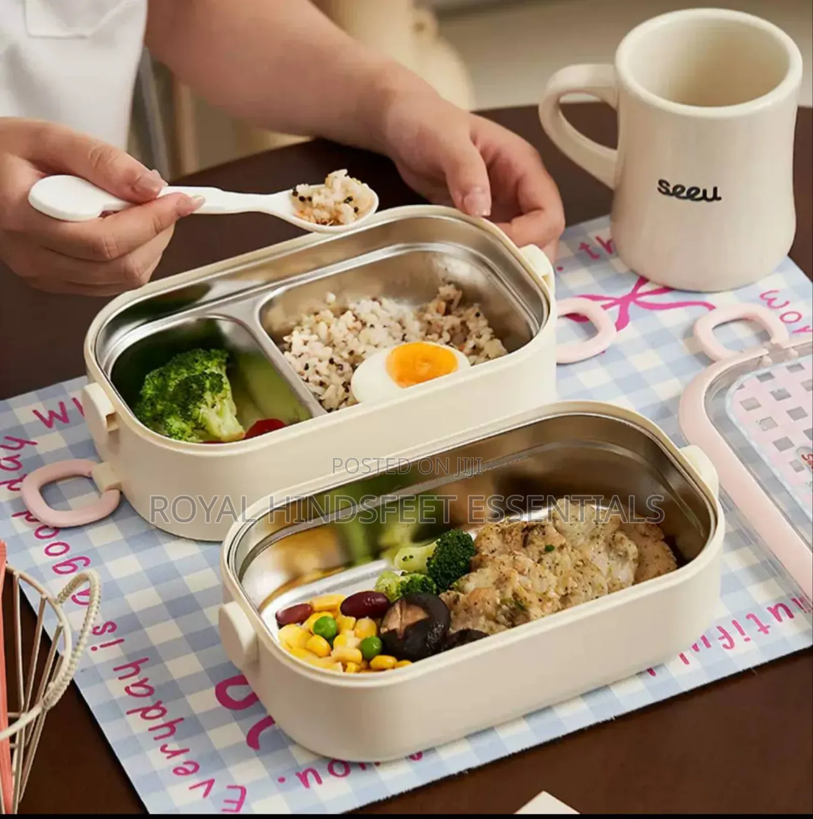 Double Layer 304 Stainless Microwaveable Benton Lunch Box