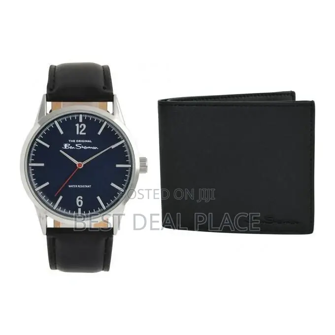 Ben Sherman Mens Classic Analog Watch +Leather Wallet Gift Set From Uk