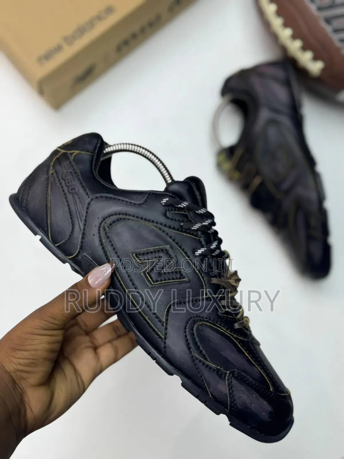 Premium Brown Suede Trail Runner