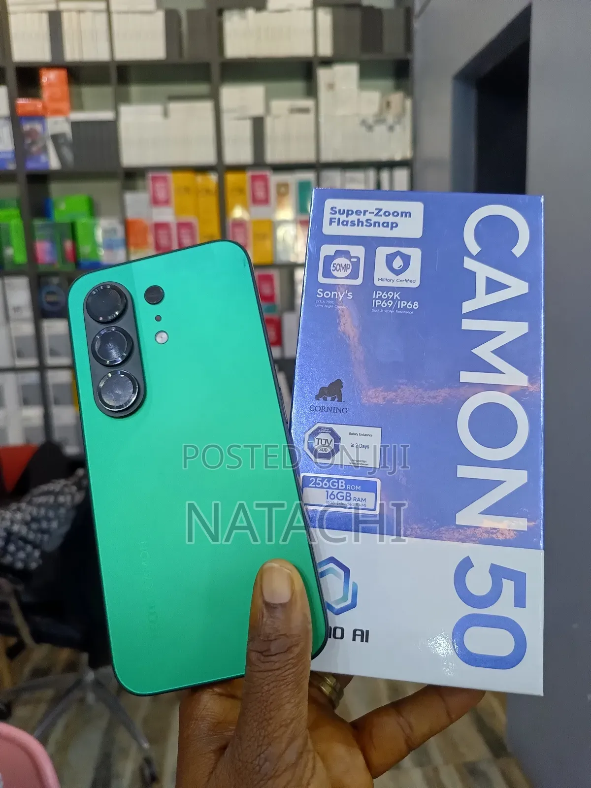 New Tecno Camon 50 256 GB Green