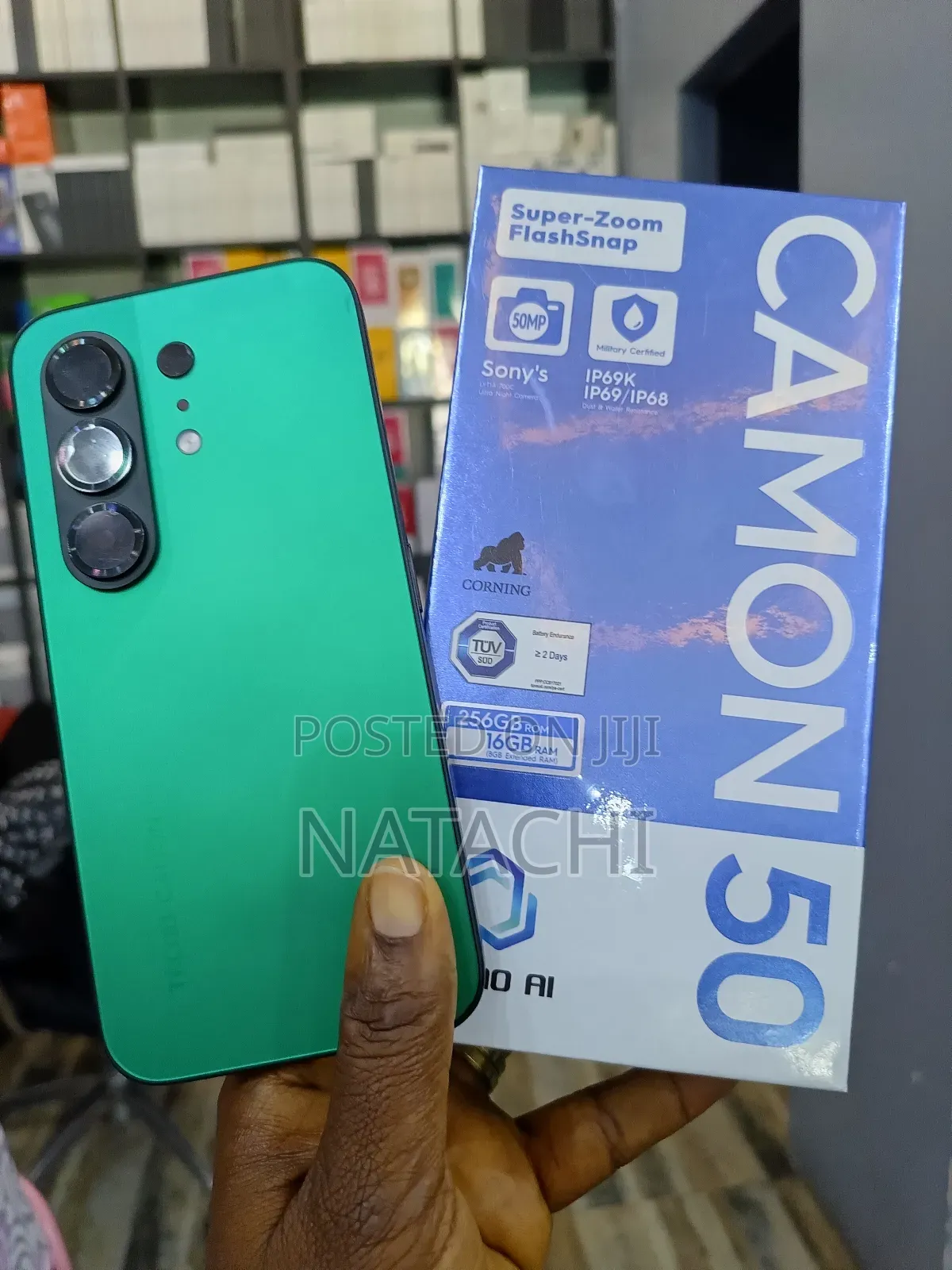 New Tecno Camon 50 256 GB Green