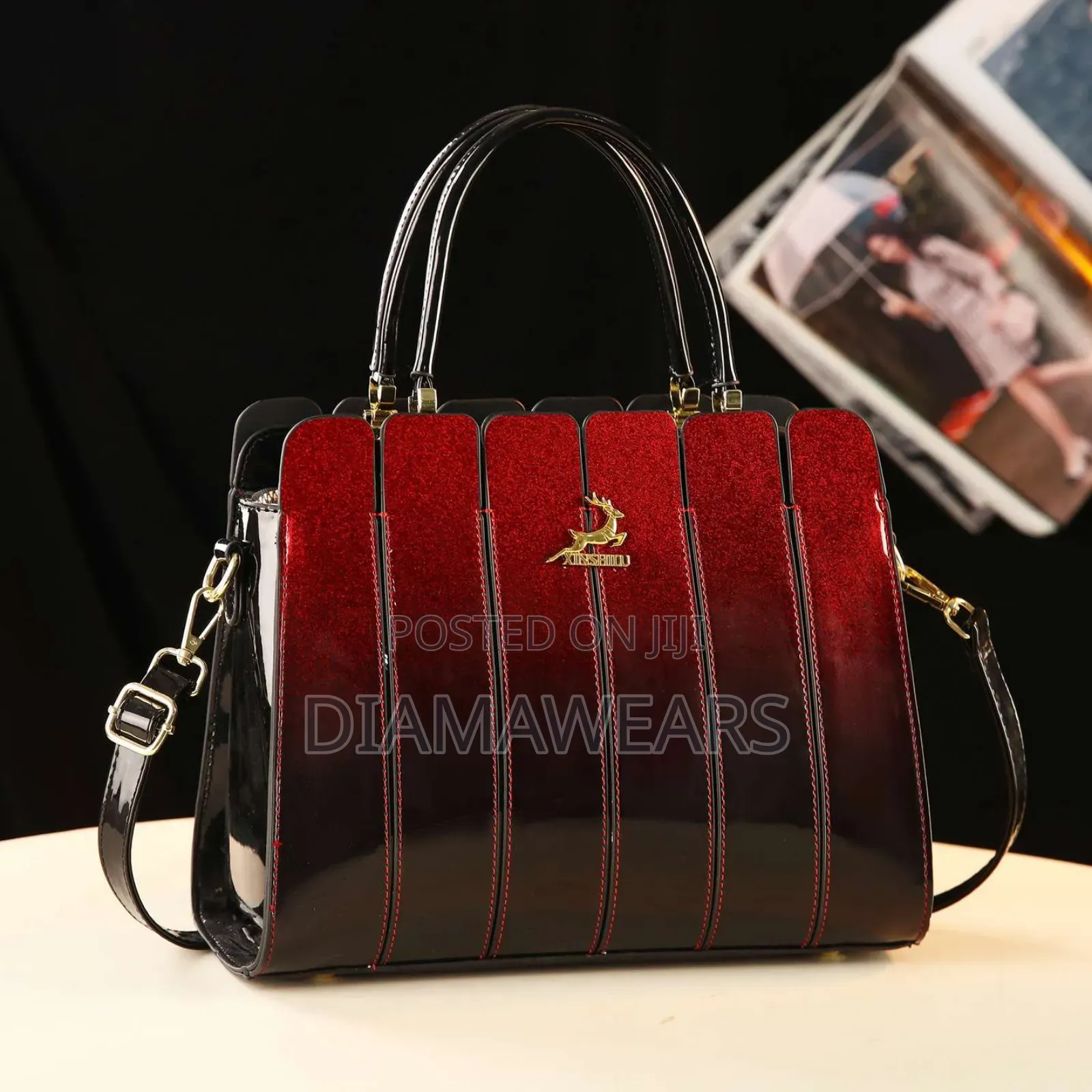 Multicolour Green Ladies Hand Bag