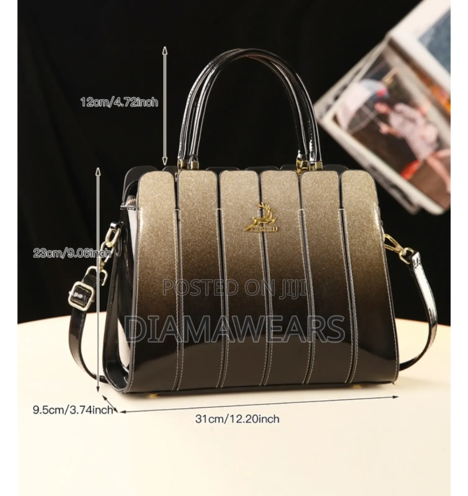 Multicolour Green Ladies Hand Bag