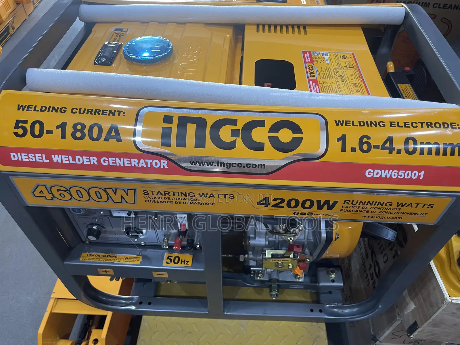 Heavy-Duty Ingco Diesel Welder Generator – 4600w (Gdw65001