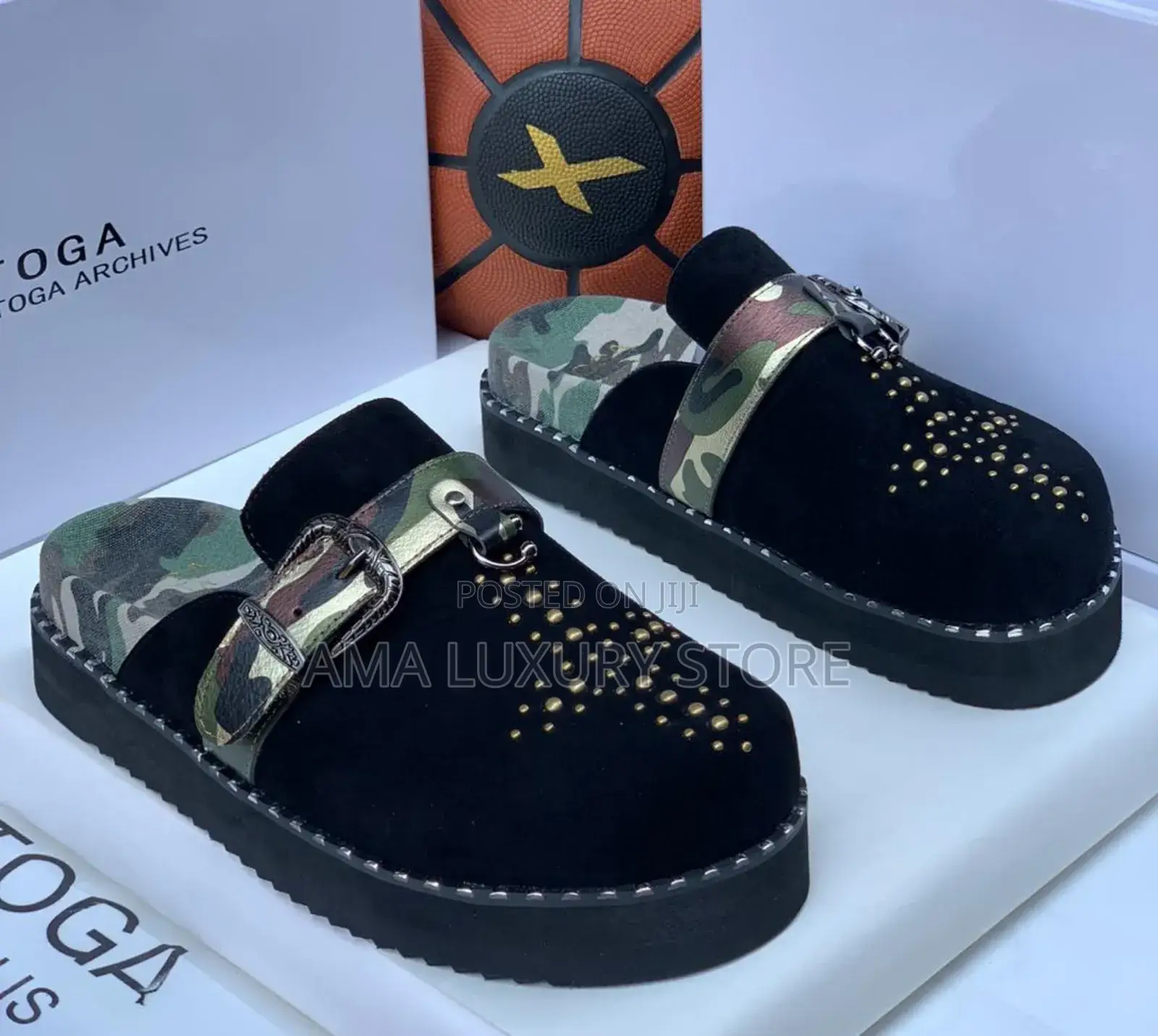 Toga Luxury Suede Designer Men's Mules