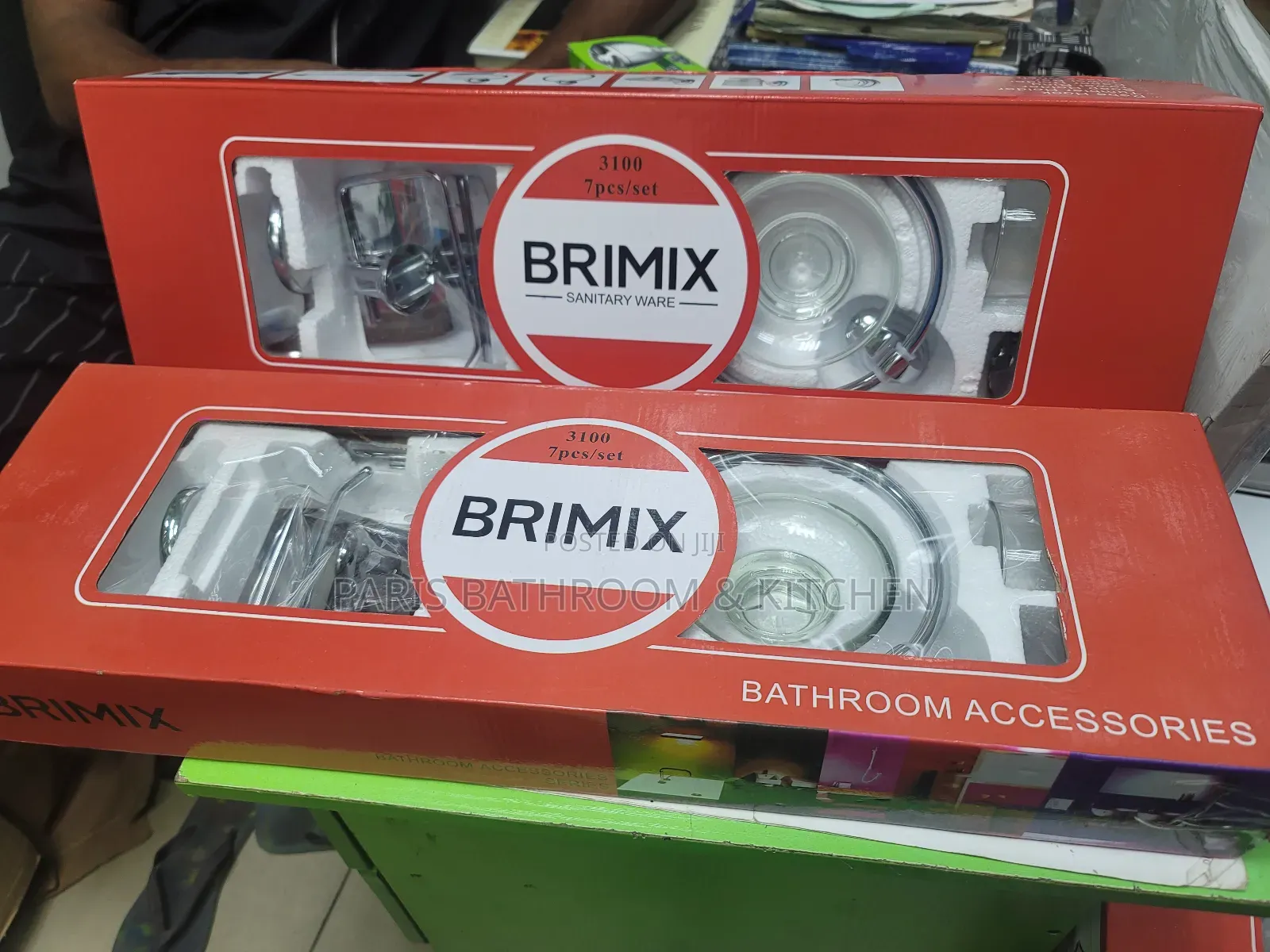 Brimix 7-Piece Stainless Steel Bathroom Accessory Set