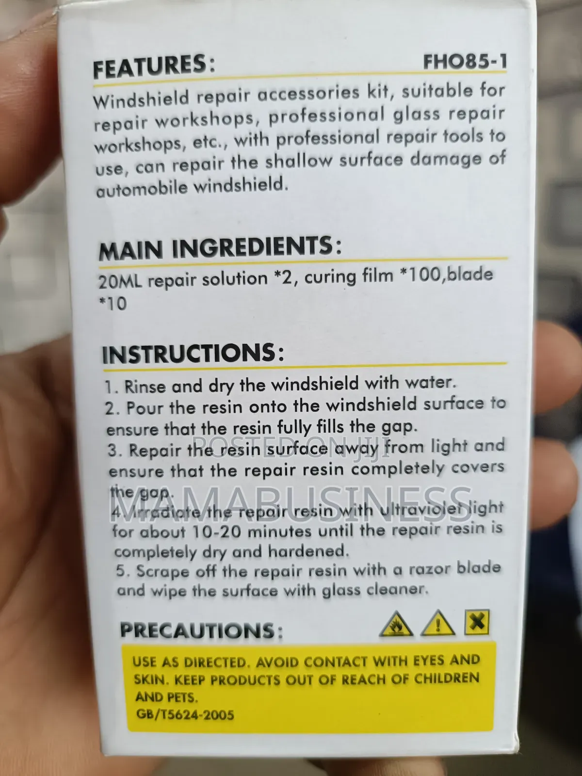 Windshield Repair Accessory Kit Repair Resin