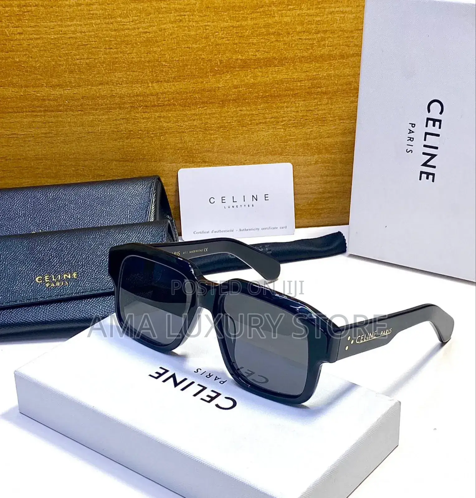 Celine Luxury Designer Sunglasses/Transparent Clear Glasses