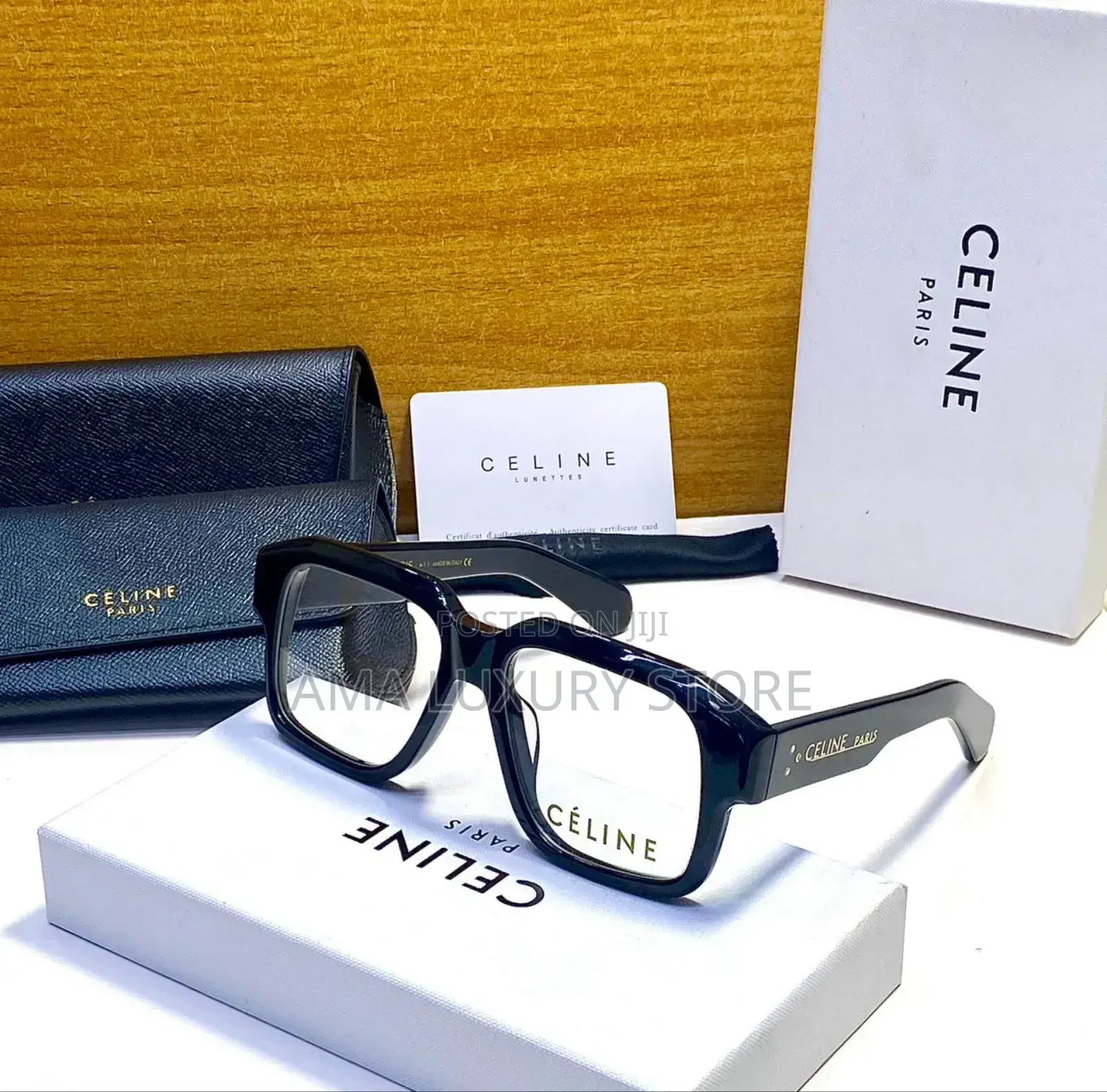 Celine Luxury Designer Sunglasses/Transparent Clear Glasses