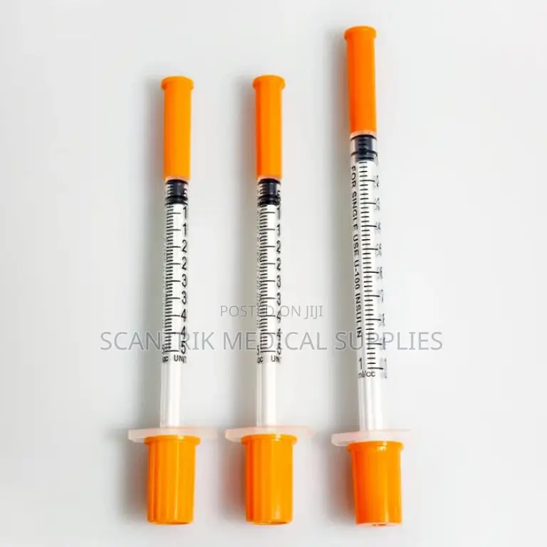Insulin Syringe for Home and Clinical Use
