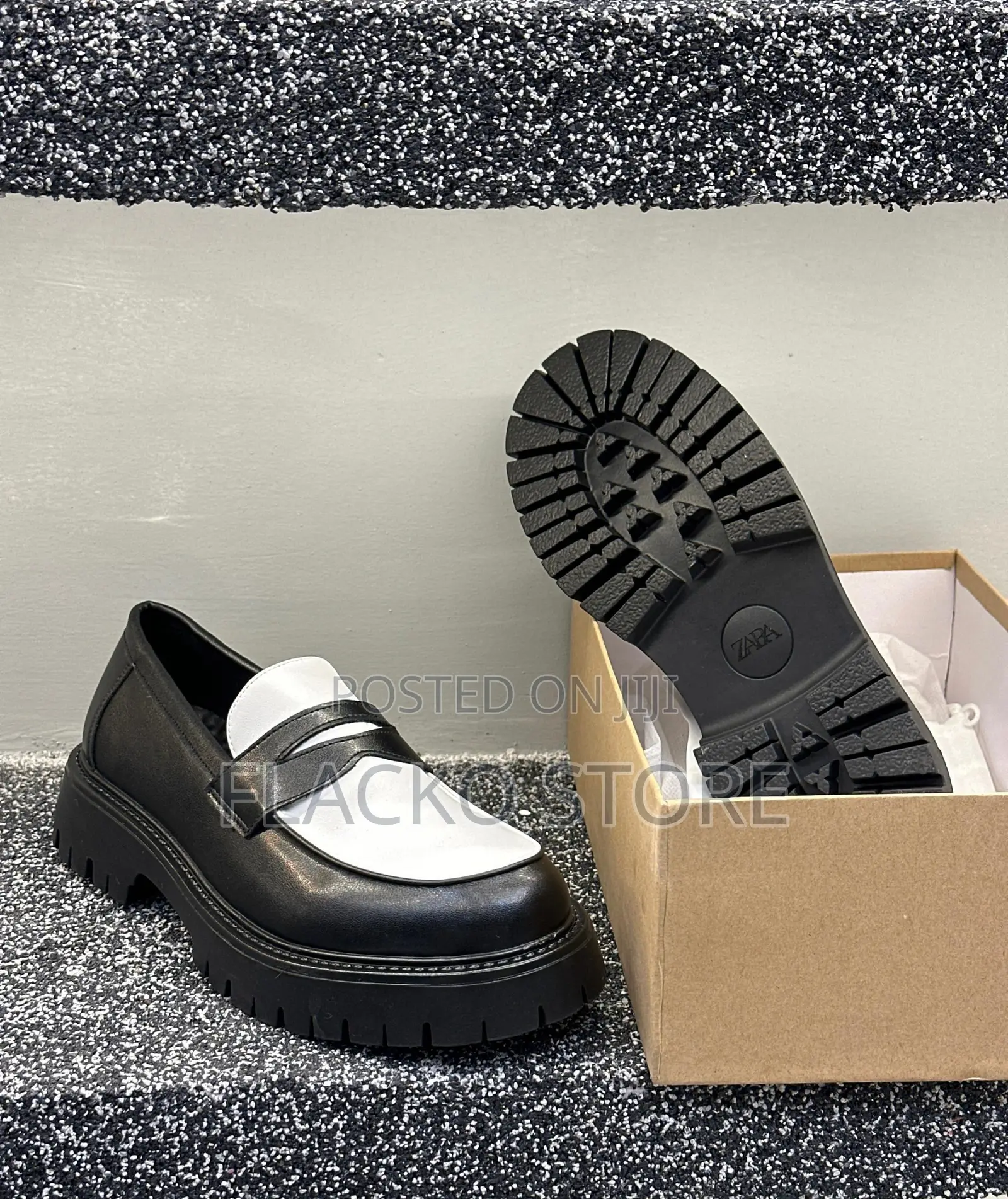 Original Zara Derby Chunky Loafers Shoes