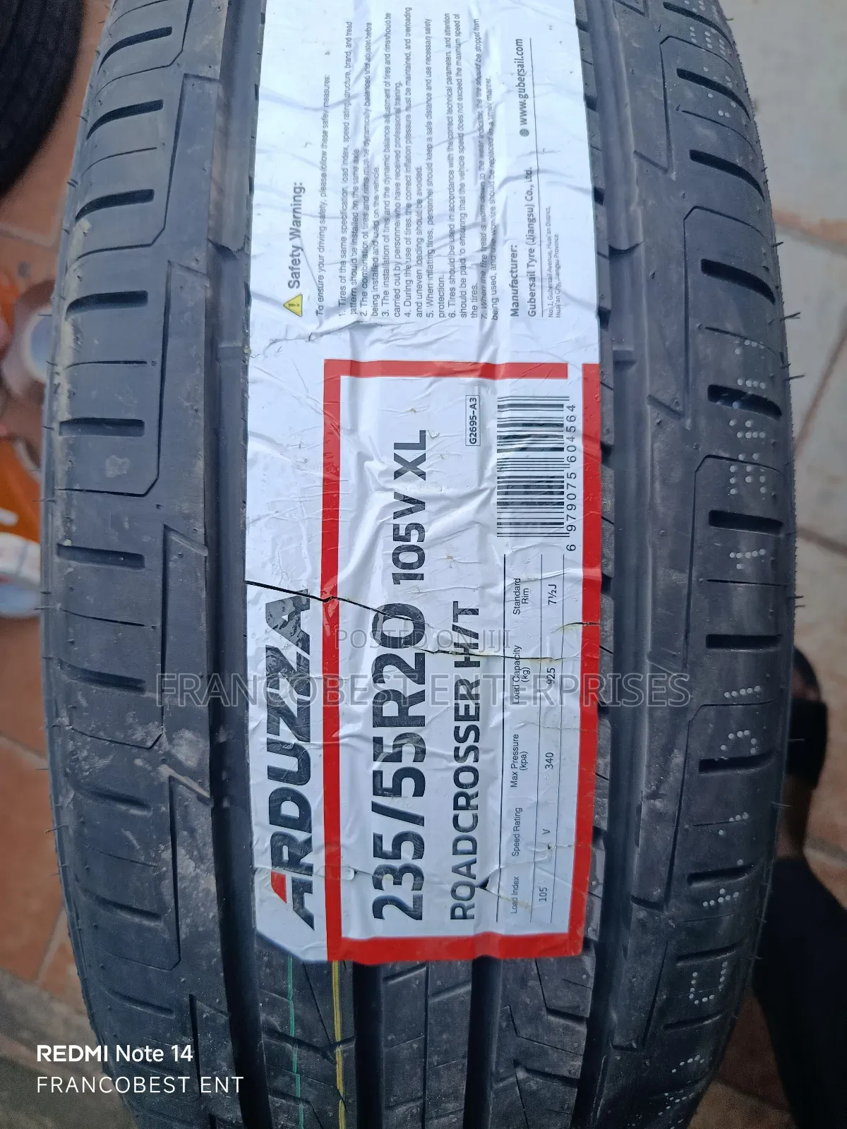235/55r20 Arduzza Tyre