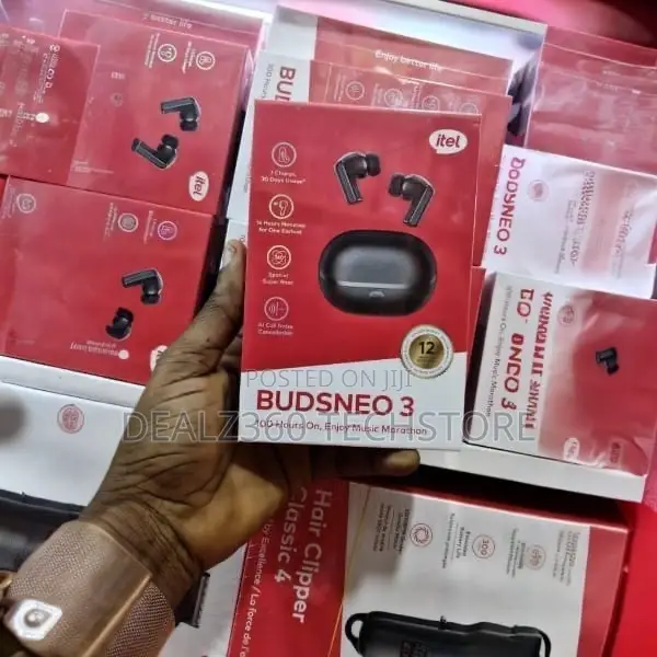 Itel Budsneo 3 Wireless Earbuds – Deep Bass & Noise Cancellation.