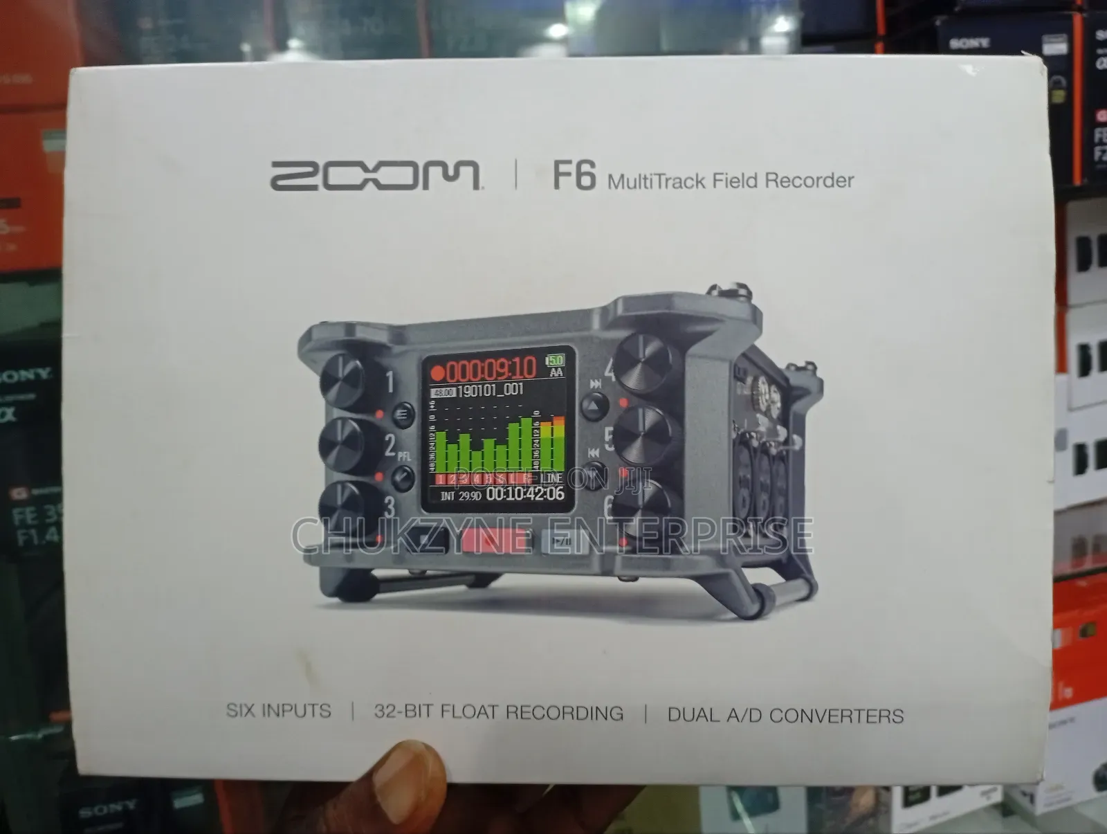 Zoom F6 Mulit Track Field Recorder. Six Inputs.32 -Bit Float Recorder.
