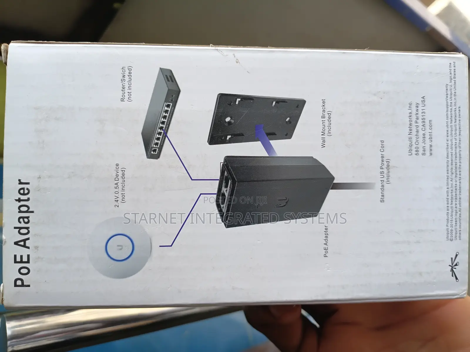 Ubiquiti 48 Volt Poe Adapter