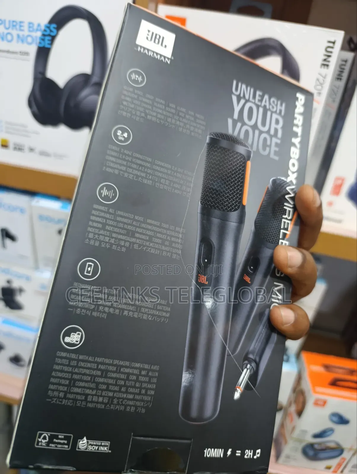 Jbl Digital Wireless Microphone For Partybox Speakers