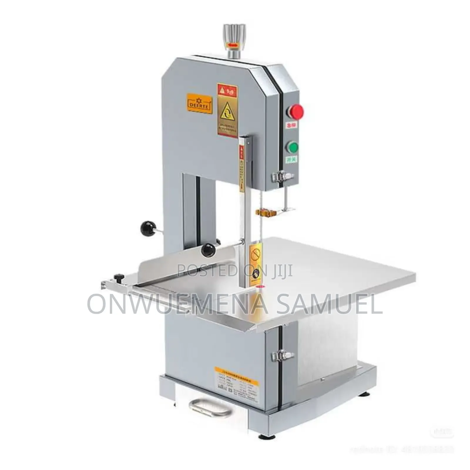 Commercial Electric Bone Saw, Tabletop Meat Cutting Machine for Meats