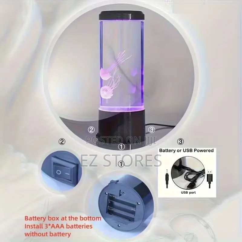 Jellyfish Lava Lamp | Led Color Changing Ambient Night Light
