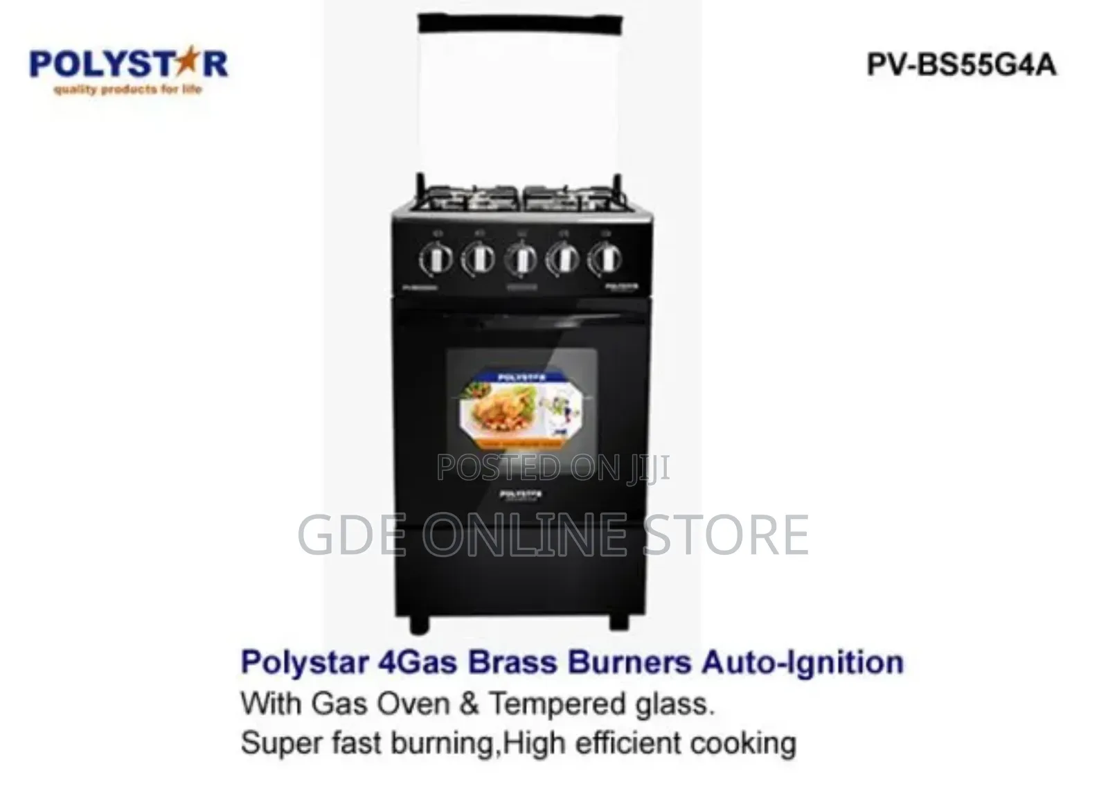 Polystar 50 N 50 Standing Gas Cooker With Oven
