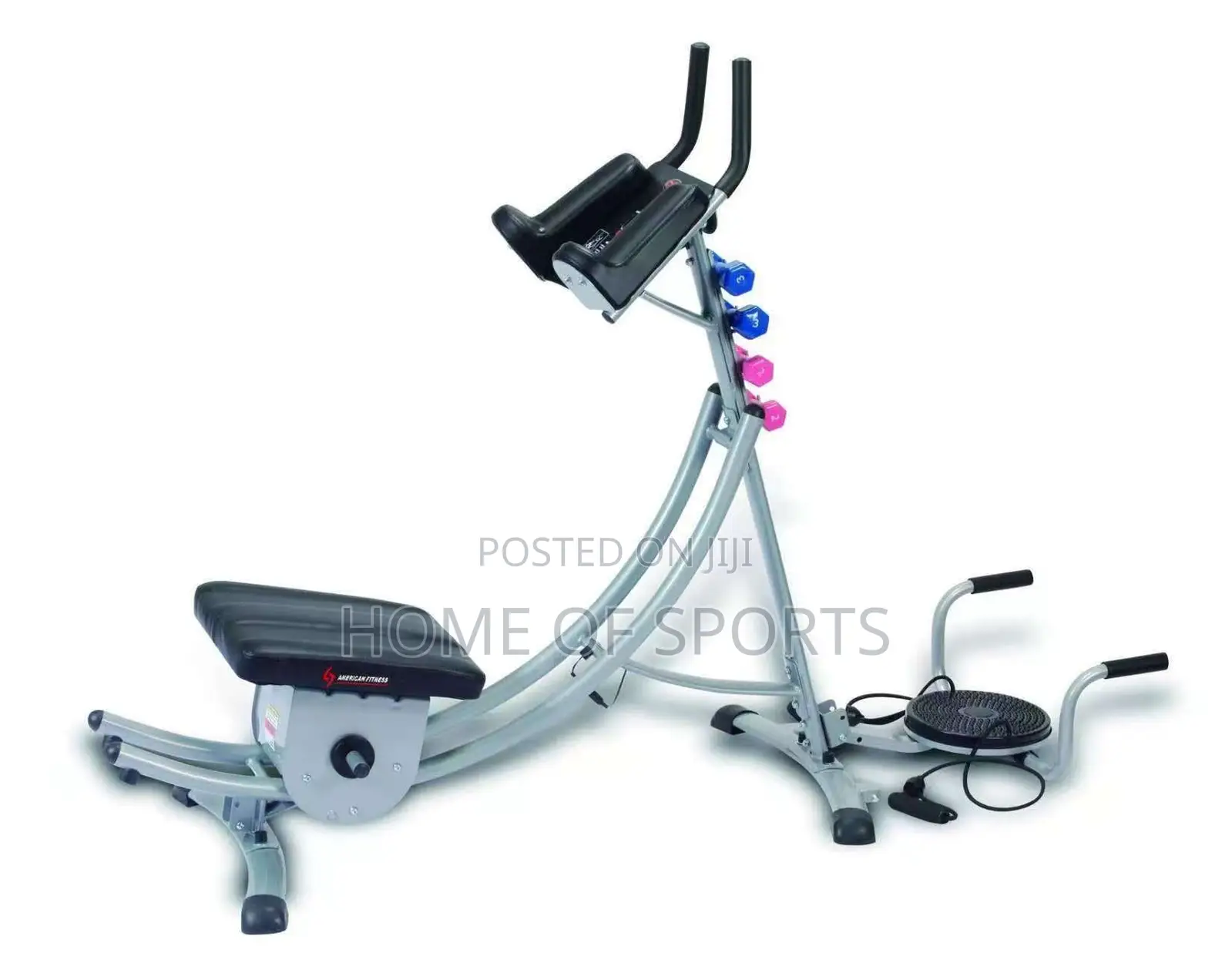 Ab Coaster Pro Machine With Digital Meter Twister Dumbbells