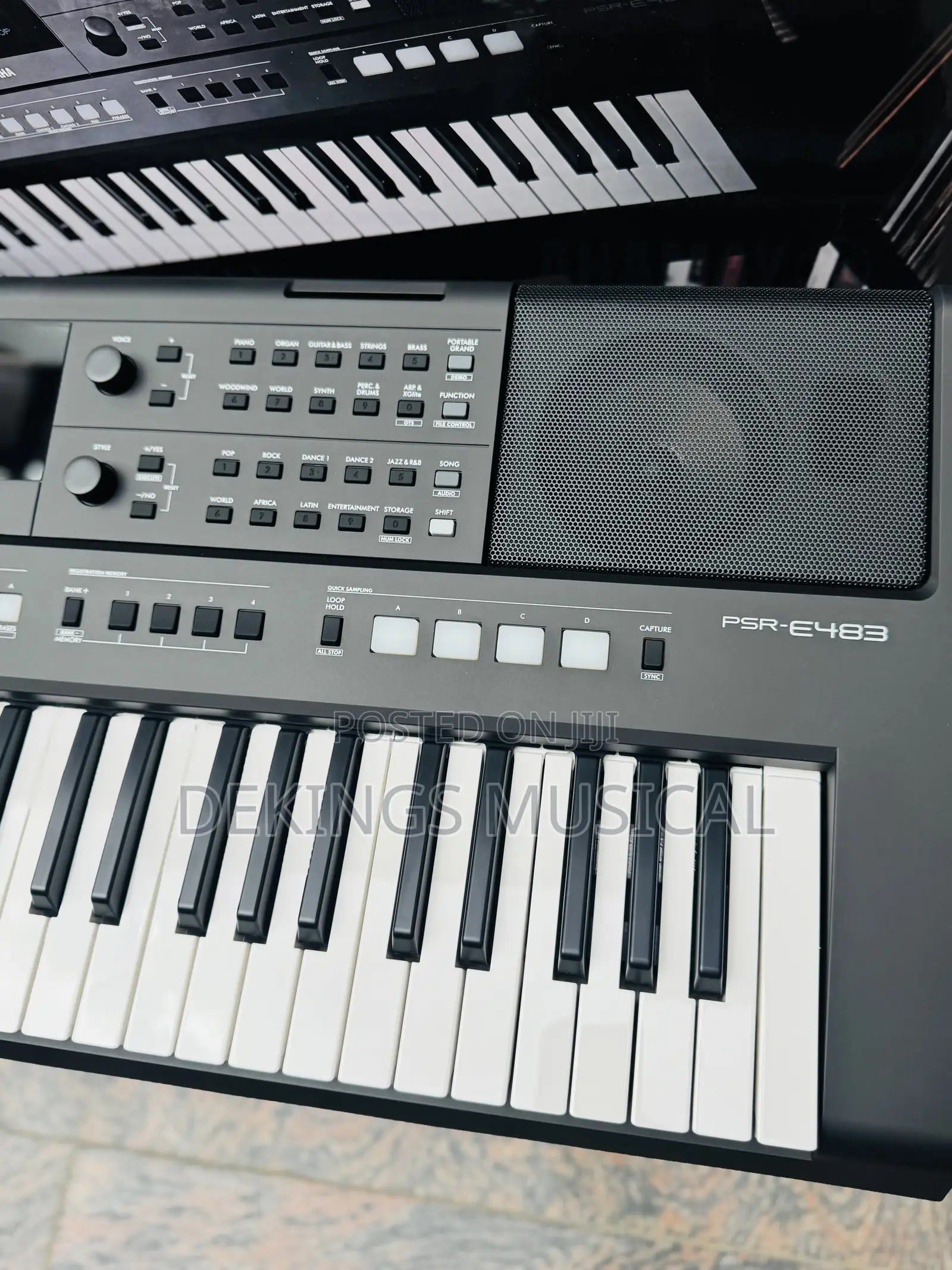 Yamaha PSR-E483 Portable Keyboard 61 Keys