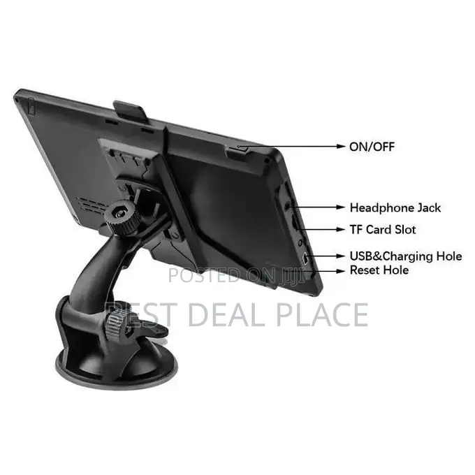 7inch Car GPS Navigator With Nigeria Map for Cars- Internet Not Needed