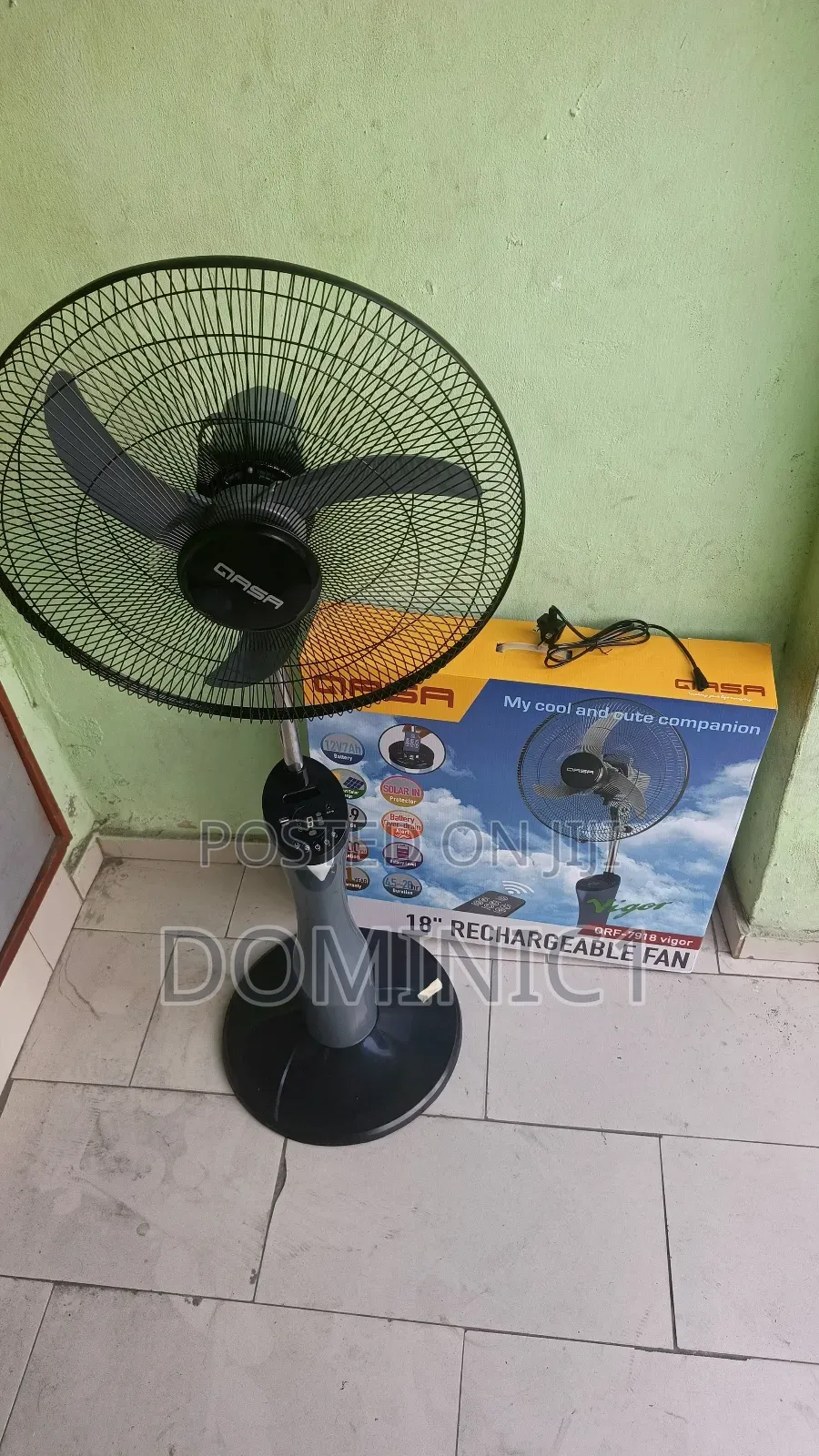 Qasa 18" Rechargeable Standing Fan, Specifically The Model Qrf
