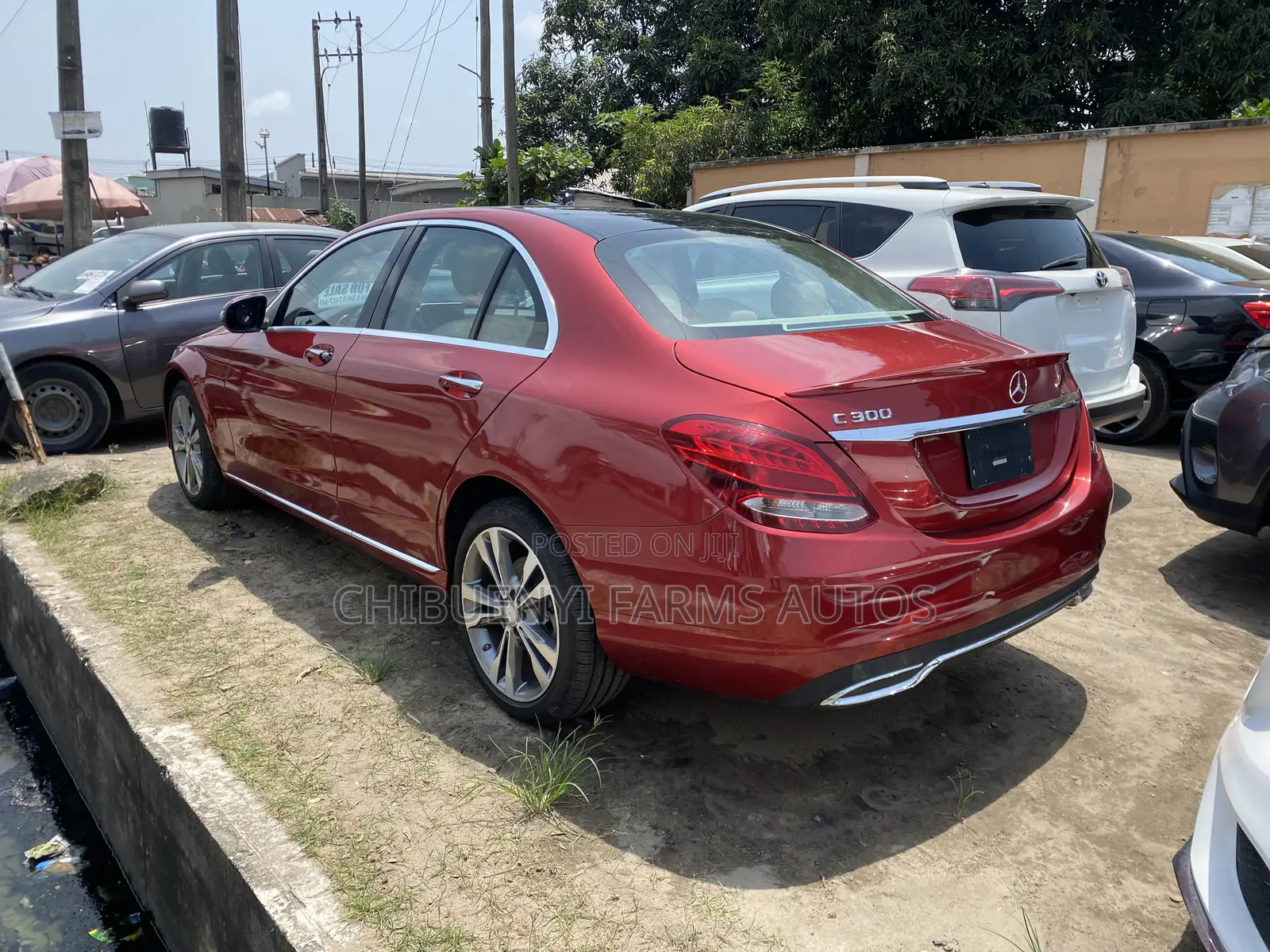 Mercedes-Benz C300 Luxury 4Matic Sedan AWD (2.0L 4cyl 7A) 2016 Red
