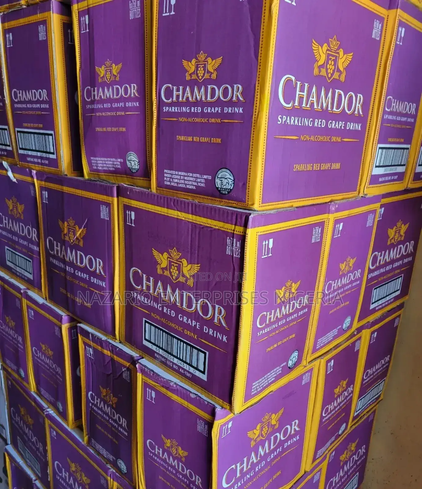 Chamdor Sparkling Grape Drink by 12 Bottles